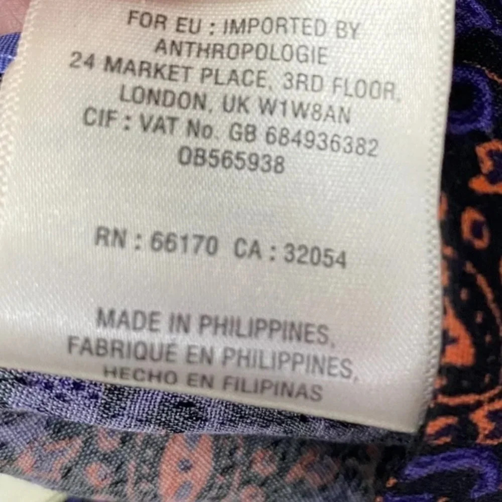 Anthropologie Tessie Wide-Leg Cropped Pants Culottes by Elevenses, Size 4, NWOT - Picture 10 of 10